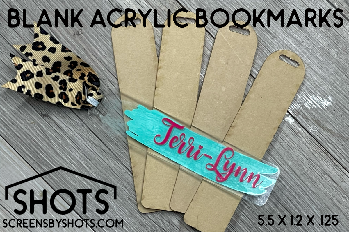 Acrylic Bookmark Blanks– TeckwrapCraft