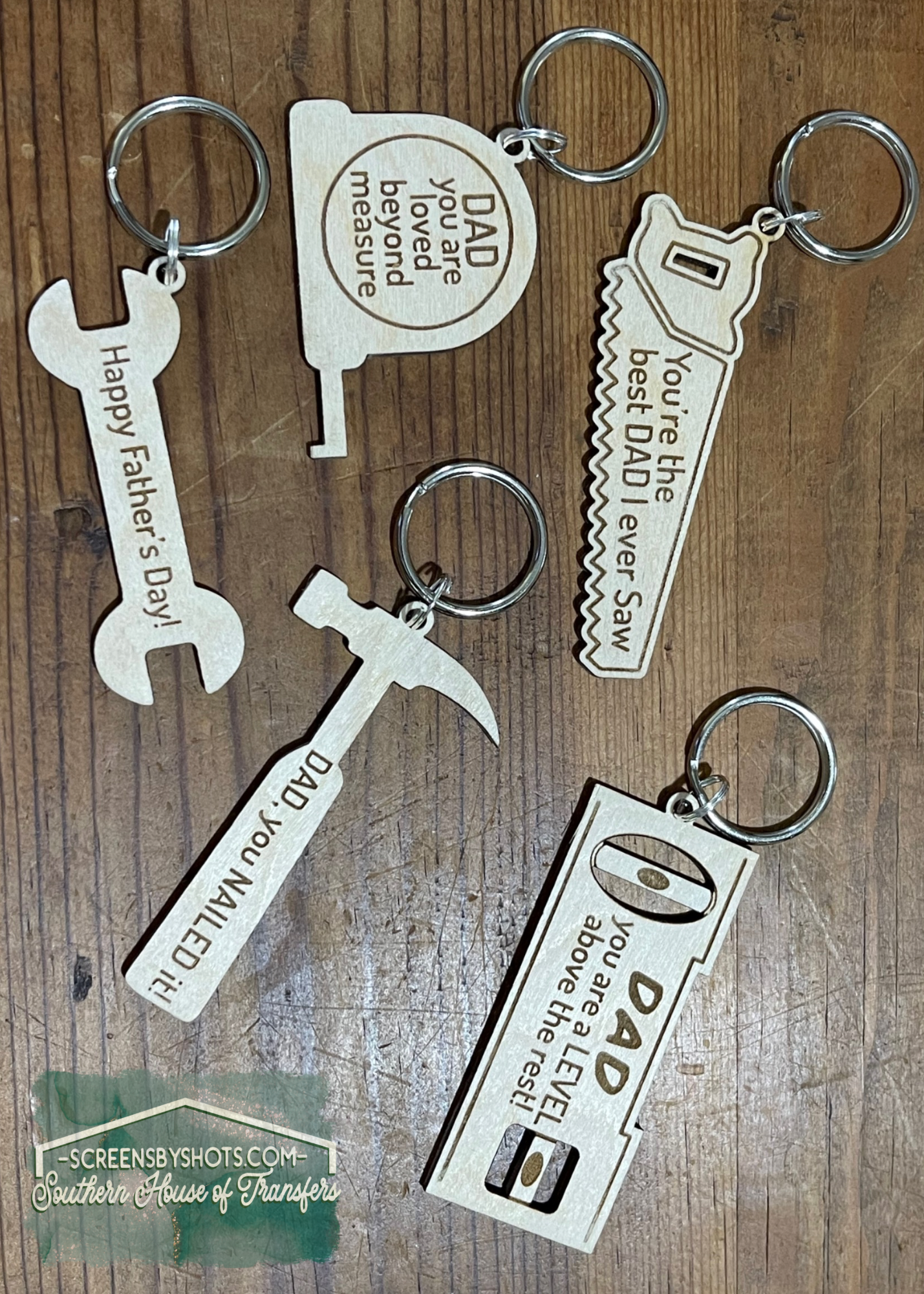 Father's Day Tool Set Keychains