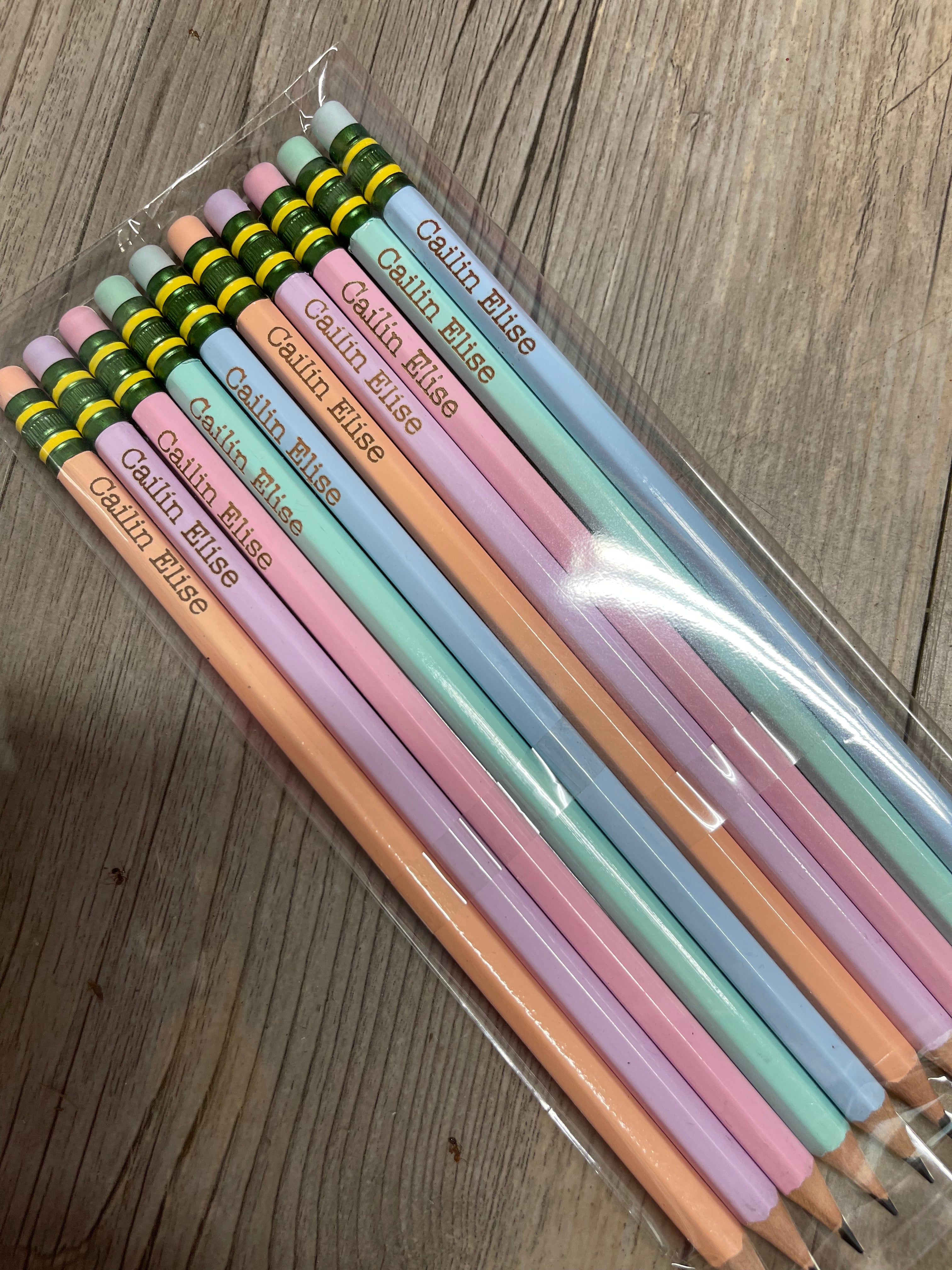 Personalized Planet Colored Pencils N/a - White & Blue Sweet