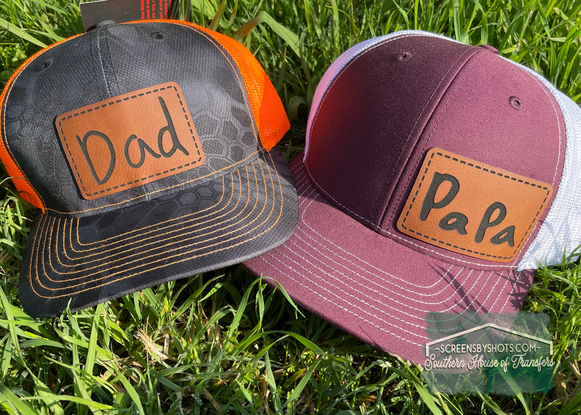 CUSTOM FATHER'S DAY- Leatherette Hat Patch – Screens by SHOTs