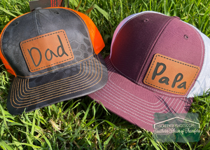CUSTOM FATHER'S DAY- Leatherette Hat Patch