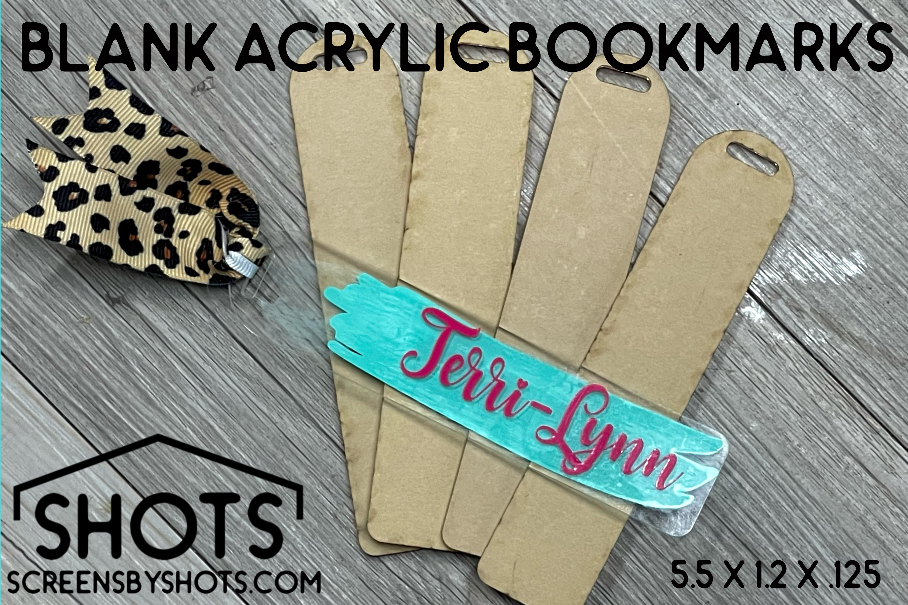 Lusofie 60Pcs Acrylic Blank Bookmark 30Pcs Clear Bookmarks Bulk